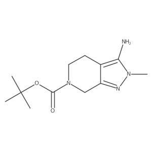tert-Butyl 3-amino-2-methyl-2H,4H,5H,6H,7H-pyrazolo[3,4-c]pyridine-6-carboxylate Structure