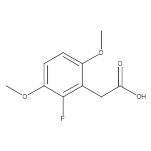3,6-Dimethoxy-2-fluorophenylacetic acid结构式