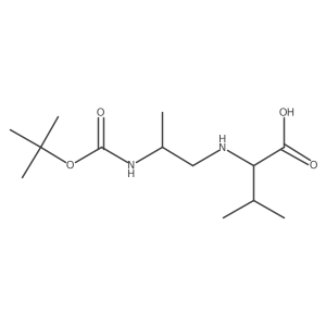 L-Valine, N-[2-[[(1,1-dimethylethoxy)carbonyl]amino]propyl]-, (S)- Structure