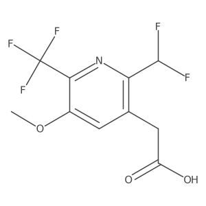 2-(Difluoromethyl)-5-methoxy-6-(trifluoromethyl)pyridine-3-acetic acid Structure