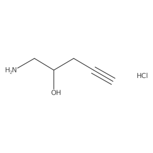 (2S)-1-aminopent-4-yn-2-ol hydrochloride Structure