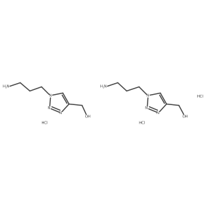 (1-(3-aminopropyl)-1H-1,2,3-triazol-4-yl)methanol sesquihydrochloride结构式