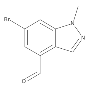 6-bromo-1-methyl-1H-indazole-4-carbaldehyde Structure