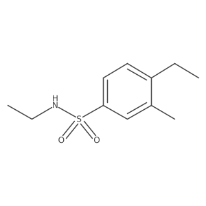 N,4-diethyl-3-methylbenzene-1-sulfonamide结构式