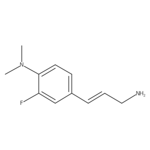 4-(3-aminoprop-1-en-1-yl)-2-fluoro-N,N-dimethylaniline结构式
