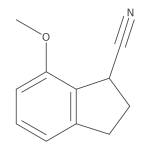 7-methoxy-2,3-dihydro-1H-indene-1-carbonitrile Structure