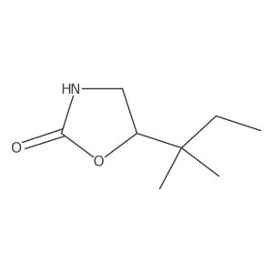 5-(2-Methylbutan-2-yl)-1,3-oxazolidin-2-one Structure