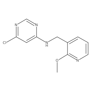 6-chloro-N-((2-methoxypyridin-3-yl)methyl)pyrimidin-4-amine结构式