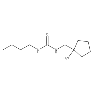 1-[(1-Aminocyclopentyl)methyl]-3-butylurea结构式