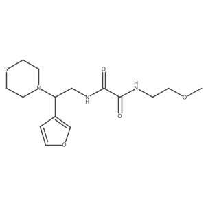 N'-[2-(furan-3-yl)-2-(thiomorpholin-4-yl)ethyl]-N-(2-methoxyethyl)ethanediamide Structure