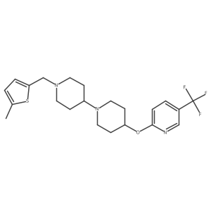 1'-((5-Methylthiophen-2-yl)methyl)-4-((5-(trifluoromethyl)pyridin-2-yl)oxy)-1,4'-bipiperidine Structure