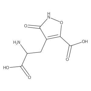 Alpha-amino-5-carboxy-2,3-dihydro-3-oxo-4-isoxazolepropanoic acid结构式