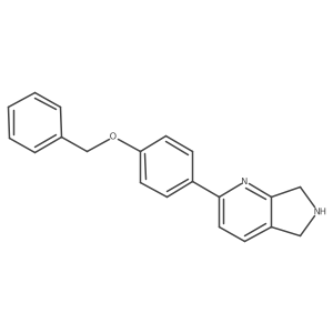 2-(4-(benzyloxy)phenyl)-6,7-dihydro-5H-pyrrolo[3,4-b]pyridine Structure