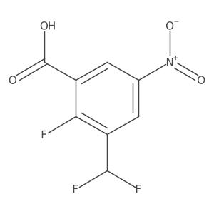 3-(Difluoromethyl)-2-fluoro-5-nitrobenzoic acid Structure