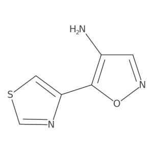 5-(1,3-Thiazol-4-yl)-1,2-oxazol-4-amine结构式