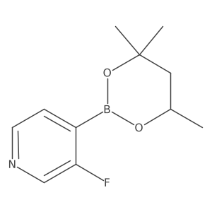 3-Fluoro-4-(4,4,6-trimethyl-1,3,2-dioxaborinan-2-YL)pyridine Structure