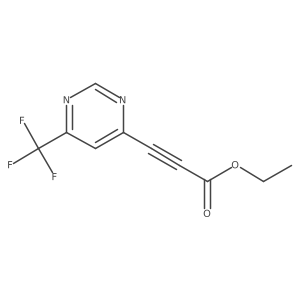 Ethyl 3-[6-(trifluoromethyl)pyrimidin-4-yl]prop-2-ynoate Structure