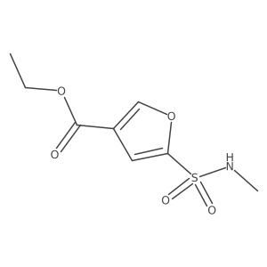 Ethyl 5-(methylsulfamoyl)furan-3-carboxylate结构式