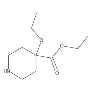 Ethyl 4-ethoxypiperidine-4-carboxylate Structure