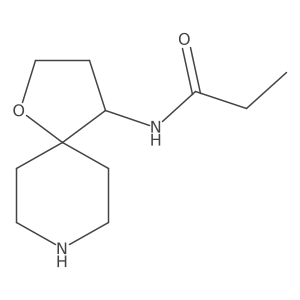 N-{1-oxa-8-azaspiro[4.5]decan-4-yl}propanamide Structure