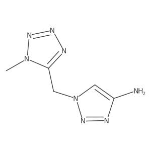 1-[(1-methyl-1H-1,2,3,4-tetrazol-5-yl)methyl]-1H-1,2,3-triazol-4-amine Structure