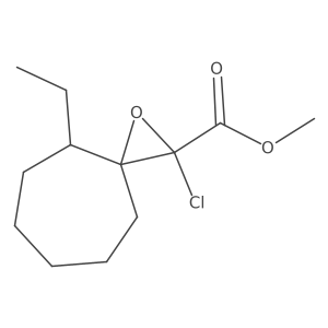 Methyl 2-chloro-4-ethyl-1-oxaspiro[2.6]nonane-2-carboxylate Structure