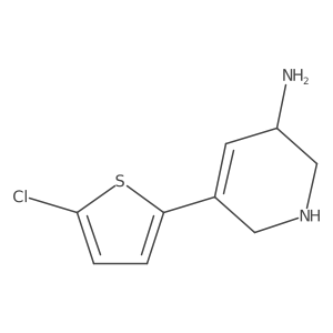 5-(5-Chlorothiophen-2-yl)-1,2,3,6-tetrahydropyridin-3-amine Structure