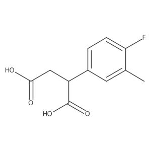 2-(4-Fluoro-3-methylphenyl)butanedioic acid结构式