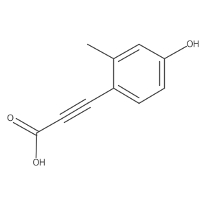 3-(4-Hydroxy-2-methylphenyl)propiolic acid结构式