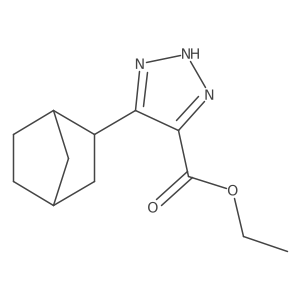 ethyl 5-{bicyclo[2.2.1]heptan-2-yl}-1H-1,2,3-triazole-4-carboxylate Structure