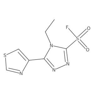 4-ethyl-5-(1,3-thiazol-4-yl)-4H-1,2,4-triazole-3-sulfonyl fluoride结构式