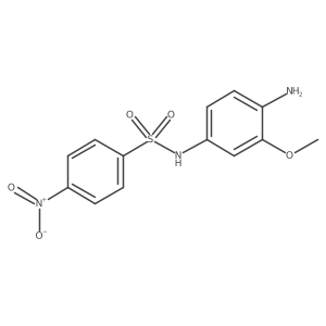 N-(4-amino-3-methoxyphenyl)-4-nitrobenzene-1-sulfonamide Structure