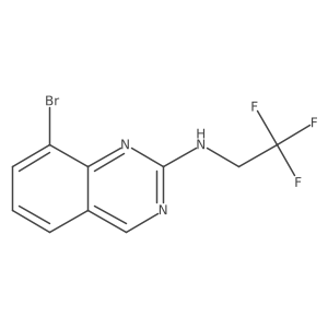 8-bromo-N-(2,2,2-trifluoroethyl)quinazolin-2-amine结构式