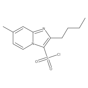 2-Butyl-7-methylimidazo[1,2-a]pyridine-3-sulfonyl chloride Structure