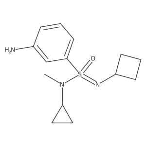 3-amino-N-cyclobutyl-N-cyclopropyl-N-methylbenzene-1-sulfonoimidamide结构式