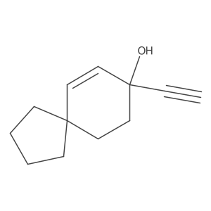 8-Ethynylspiro[4.5]dec-6-en-8-ol结构式