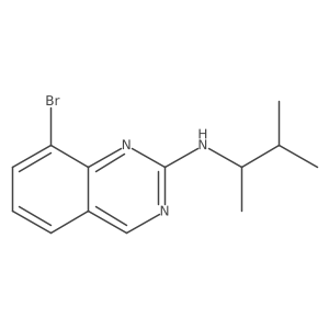 8-bromo-N-(3-methylbutan-2-yl)quinazolin-2-amine结构式