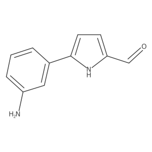 5-(3-Aminophenyl)-1H-pyrrole-2-carbaldehyde Structure