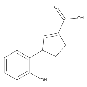 3-(2-Hydroxyphenyl)cyclopent-1-ene-1-carboxylic acid结构式