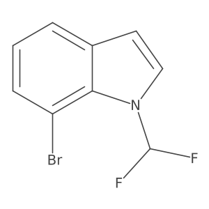 7-bromo-1-(difluoromethyl)-1H-indole结构式