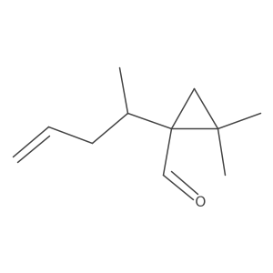2,2-Dimethyl-1-(pent-4-en-2-yl)cyclopropane-1-carbaldehyde Structure