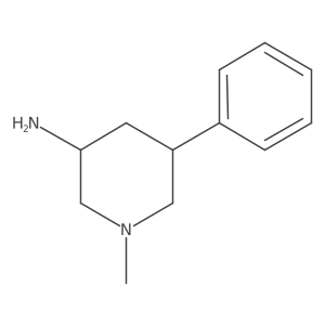 (3S,5S)-1-Methyl-5-phenylpiperidin-3-amine结构式