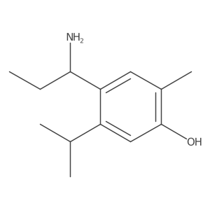 4-(1-Aminopropyl)-2-methyl-5-(propan-2-yl)phenol Structure