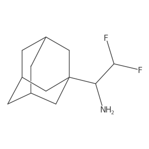 1-(Adamantan-1-yl)-2,2-difluoroethan-1-amine结构式