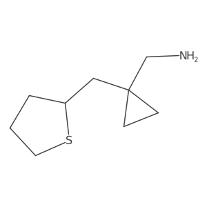 {1-[(Thiolan-2-yl)methyl]cyclopropyl}methanamine结构式