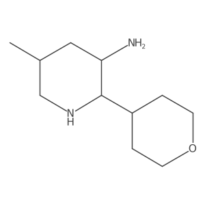 5-Methyl-2-(oxan-4-yl)piperidin-3-amine结构式