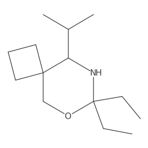 7,7-Diethyl-9-(propan-2-yl)-6-oxa-8-azaspiro[3.5]nonane Structure