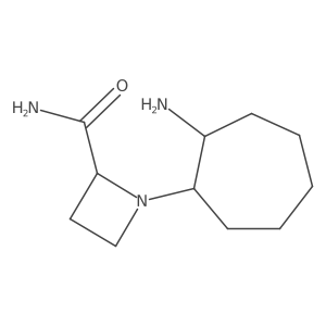 1-(2-Aminocycloheptyl)azetidine-2-carboxamide Structure