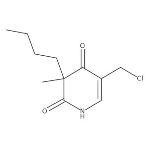 3-Butyl-5-(chloromethyl)-3-methyl-1,2,3,4-tetrahydropyridine-2,4-dione Structure