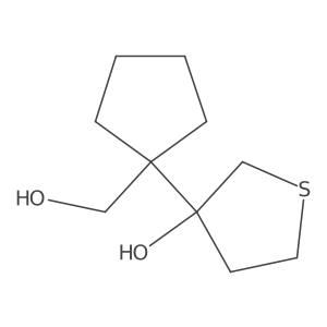 3-[1-(Hydroxymethyl)cyclopentyl]thiolan-3-ol Structure